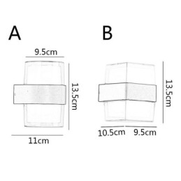 Akril minimalista fali lámpa, vízálló fali lámpa terasz