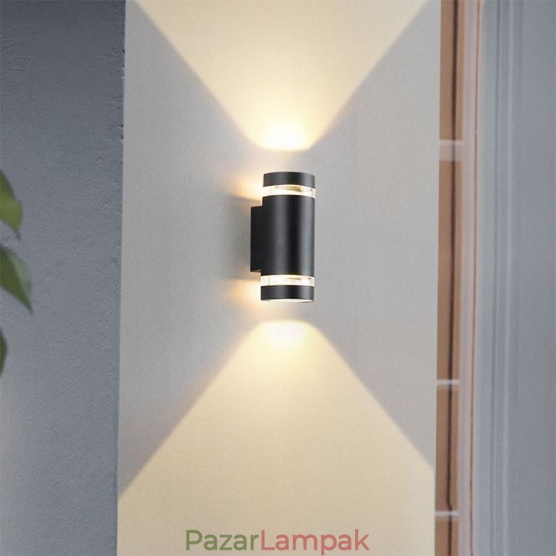 Fali lámpa Vízálló felfelé lefelé alumínium dupla fejű fali lámpa