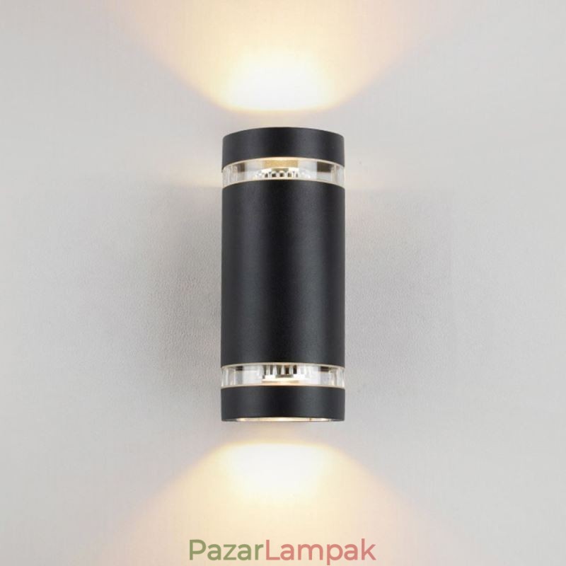 Fali lámpa Vízálló felfelé lefelé alumínium dupla fejű fali lámpa