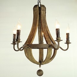 Csillár 5 lámpa Vintage Retro Country Living Dining Fém