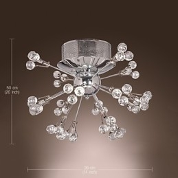 Modern, modern Crystal króm fém süllyesztett tartó