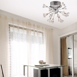 Modern, modern Crystal króm fém süllyesztett tartó