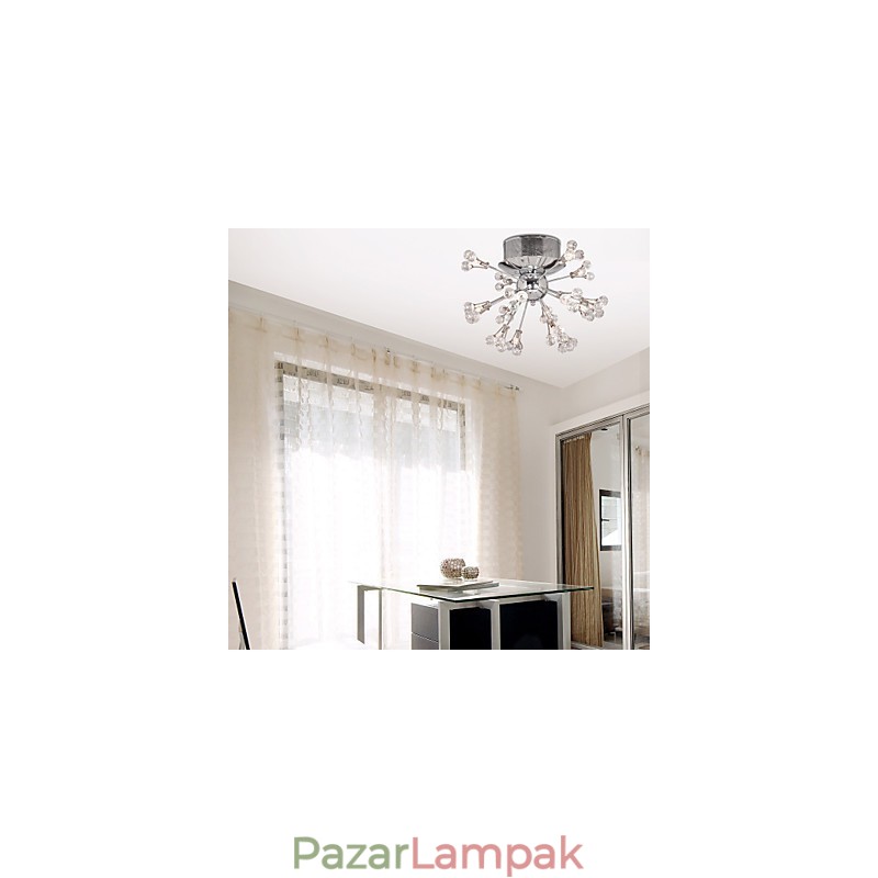 Modern, modern Crystal króm fém süllyesztett tartó