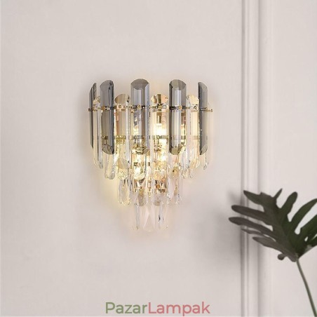 Európai falilámpák Kristály fali lámpák fürdőszoba