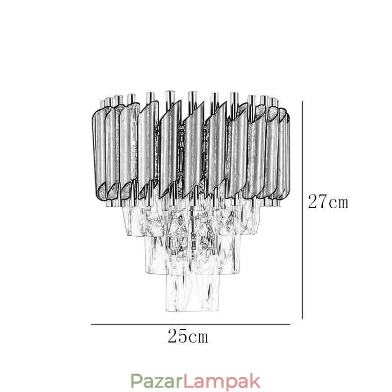 Modern falikar lámpák Kreativitás Kristály fali lámpa