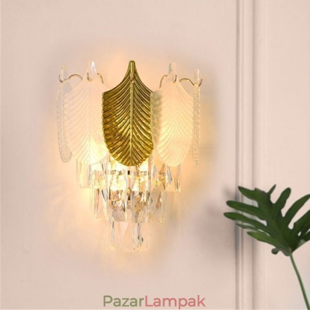 Kristály falilámpa Modern fali lámpatest 2X alap Kristály falilámpa Modern fali lámpatest 2X alap