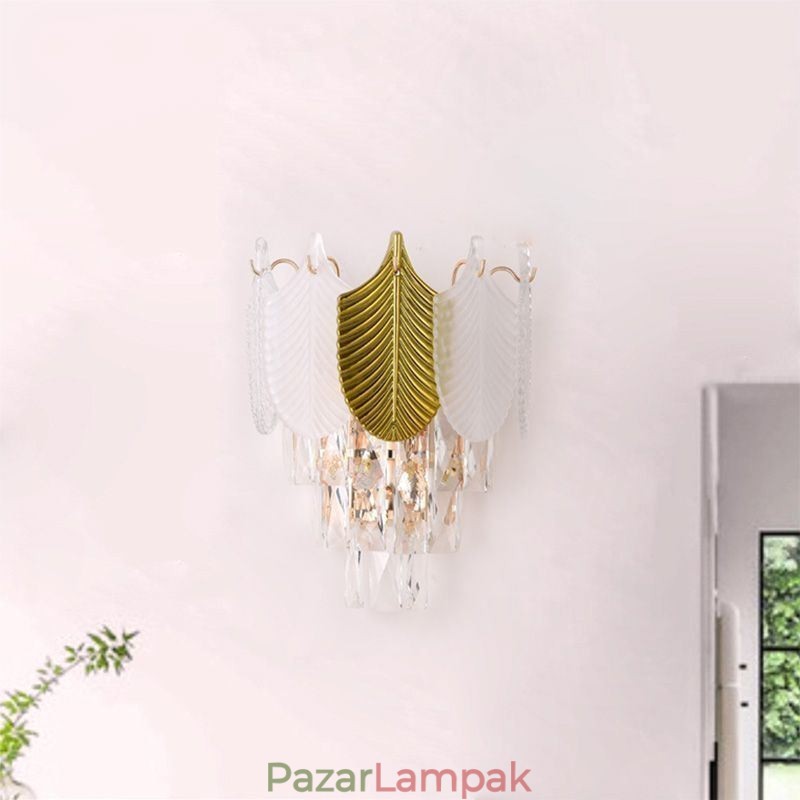 Kristály falilámpa Modern fali lámpatest 2X alap