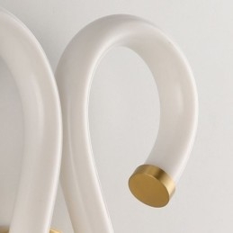 Modern fali lámpa Kreativitás Sconce fali lámpa réz báránykürt 2 fény