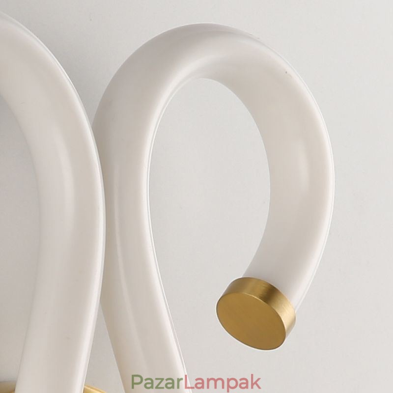 Modern fali lámpa Kreativitás Sconce fali lámpa réz báránykürt 2 fény