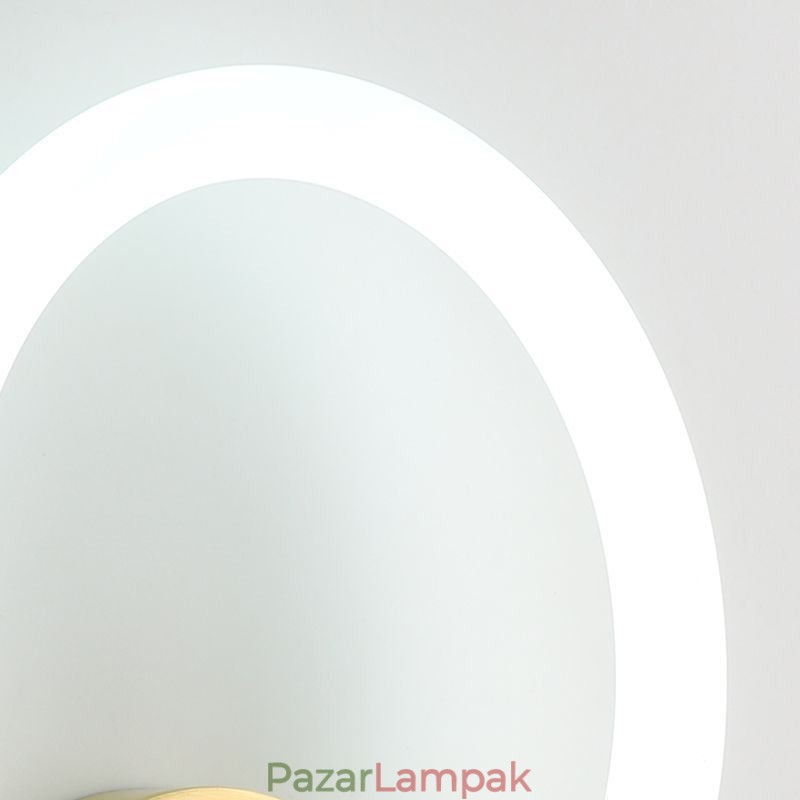 Modern fali lámpatestek Kerek gyűrűs falilámpák Háromszínű fényerő