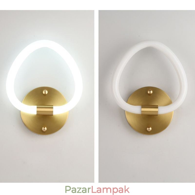 Modern szív alakú beltéri fali lámpa
