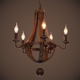 Csillár 5 lámpa Vintage Retro Country Living Dining Fém