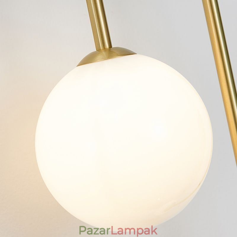 Globe üveg falikar világítás Modern sárgaréz fali lámpa