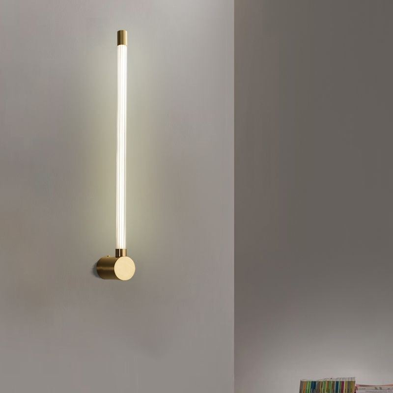 Sárgaréz Sconce Modern akril csíkos fali lámpa