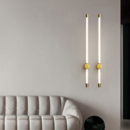 Sárgaréz Sconce Modern akril csíkos fali lámpa