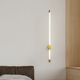 Sárgaréz Sconce Modern akril csíkos fali lámpa