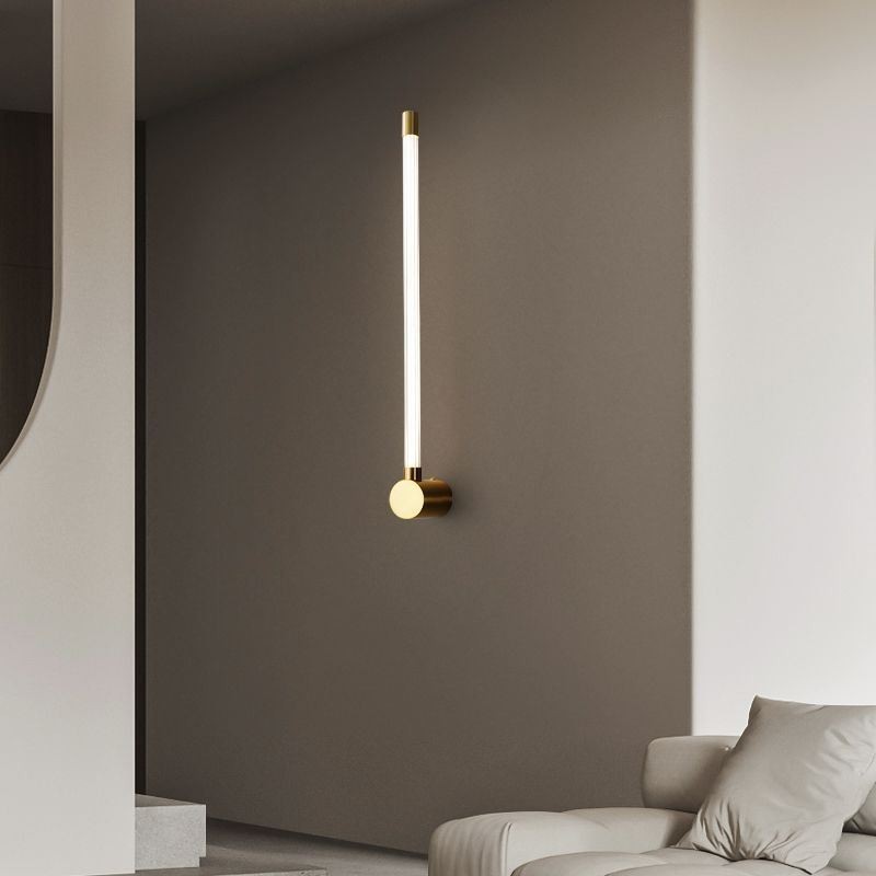Sárgaréz Sconce Modern akril csíkos fali lámpa