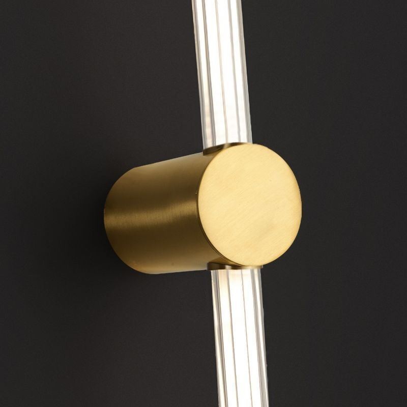 Sárgaréz Sconce Modern akril csíkos fali lámpa