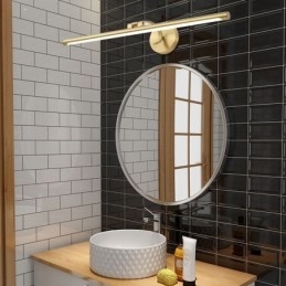 Nordic Mirror Front Light sárgaréz akril fali lámpa