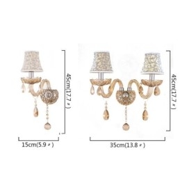 Elegáns Crystal Sconce európai stílusú fali lámpa folyosó