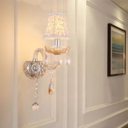 Elegáns Crystal Sconce európai stílusú fali lámpa folyosó