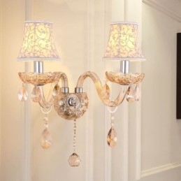 Elegáns Crystal Sconce európai stílusú fali lámpa folyosó