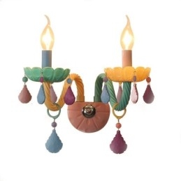 Európai Crystal Sconce Macaron színes fali lámpa