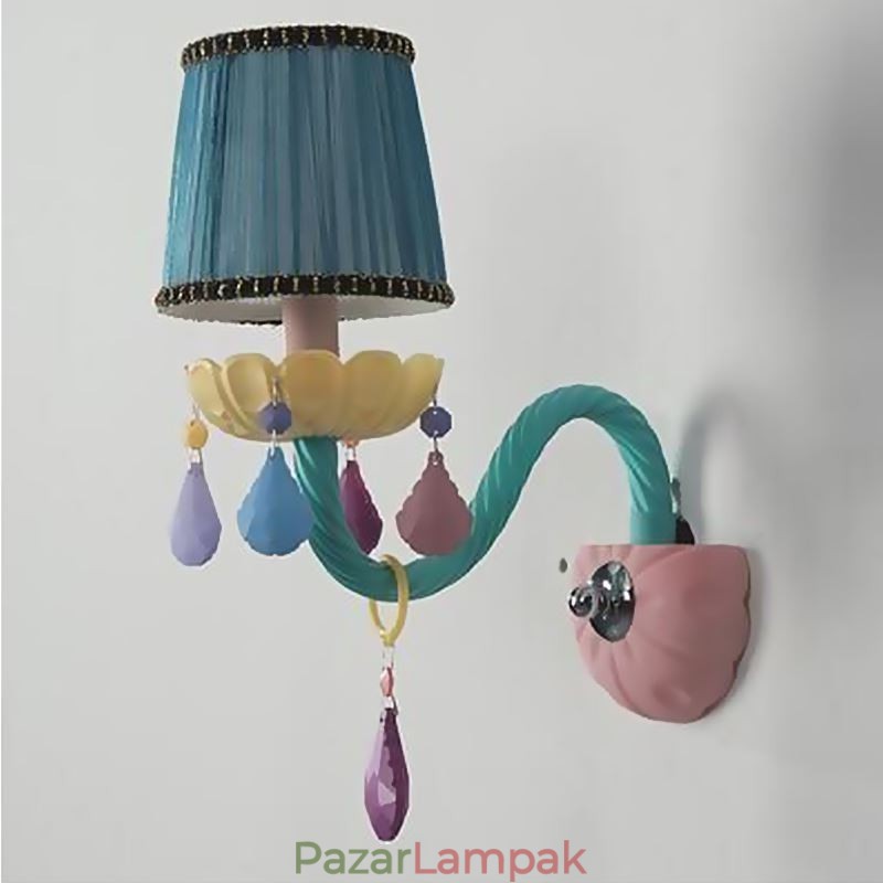 Európai Crystal Sconce Macaron színes fali lámpa