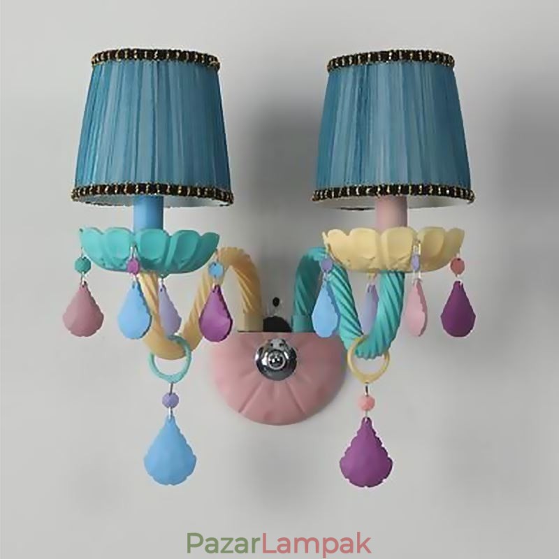 Európai Crystal Sconce Macaron színes fali lámpa