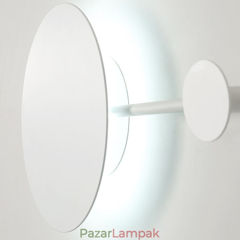 Modern fali lámpa, körkörös fali lámpa, fekete kampós lámpás éjjeli világítás