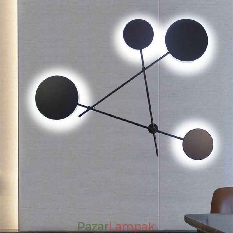 Modern fali lámpa geometriai formájú vasból készült lámpatest