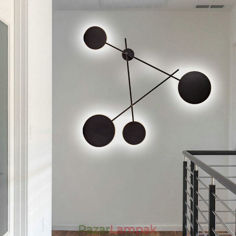 Modern fali lámpa geometriai formájú vasból készült lámpatest
