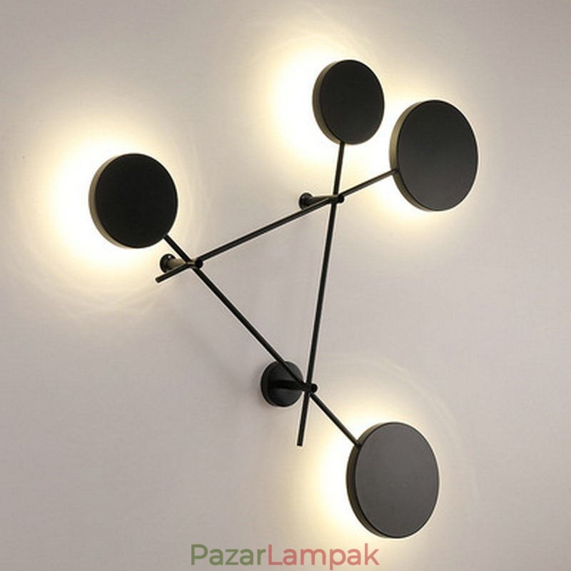 Modern fali lámpa geometriai formájú vasból készült lámpatest