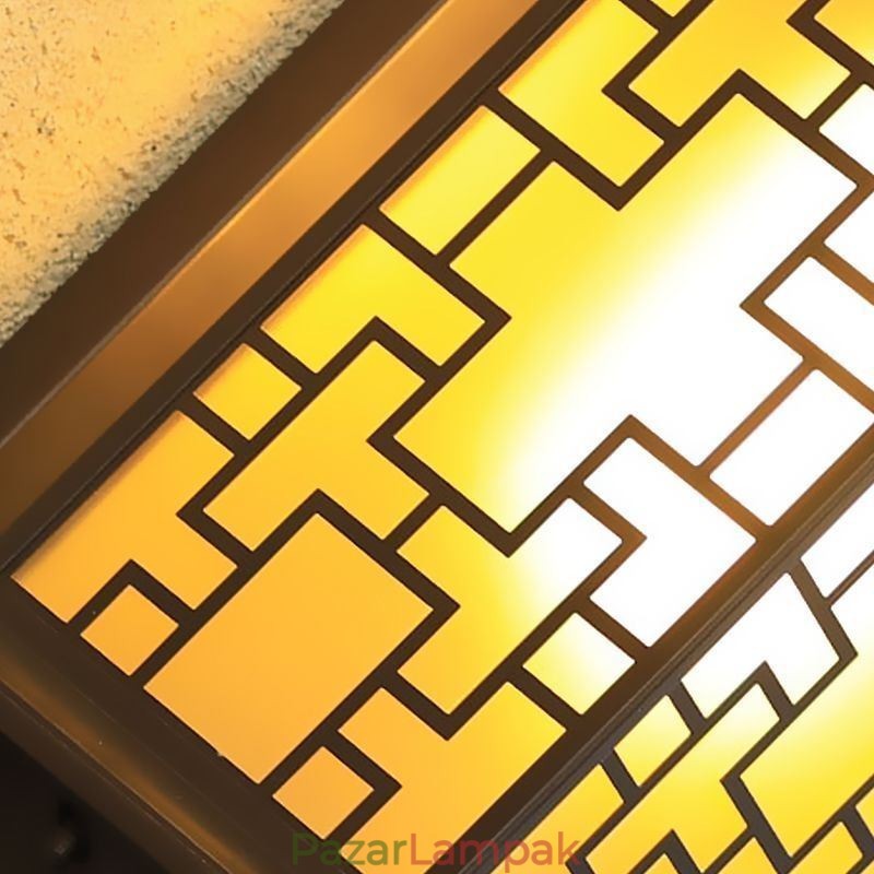 Kínai kültéri falikar vízálló ablakrács fali lámpa