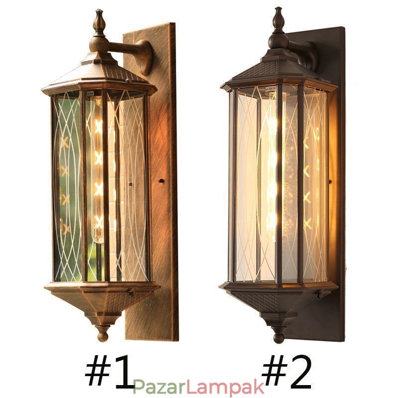 Kínai kültéri falikar egyfejű, vízálló streamer fali lámpa