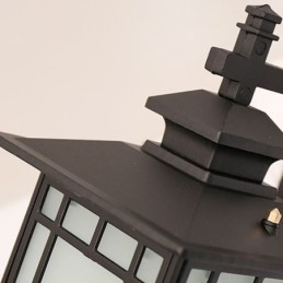 Kínai stílusú kültéri fény vízálló pavilon alakú fali lámpa kerti erkély