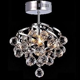 Modern, modern, hagyományos, klasszikus Country Crystal króm kristálycsillár függőlámpa