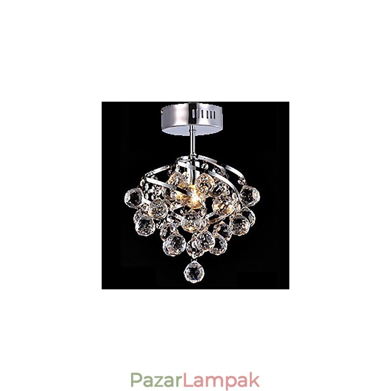 Modern, modern, hagyományos, klasszikus Country Crystal króm kristálycsillár függőlámpa