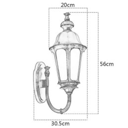 Modern egyszerű kültéri fény vízálló szilvavirág fali lámpa udvari folyosó kert