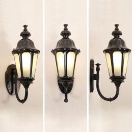 Modern egyszerű kültéri fény vízálló szilvavirág fali lámpa udvari folyosó kert