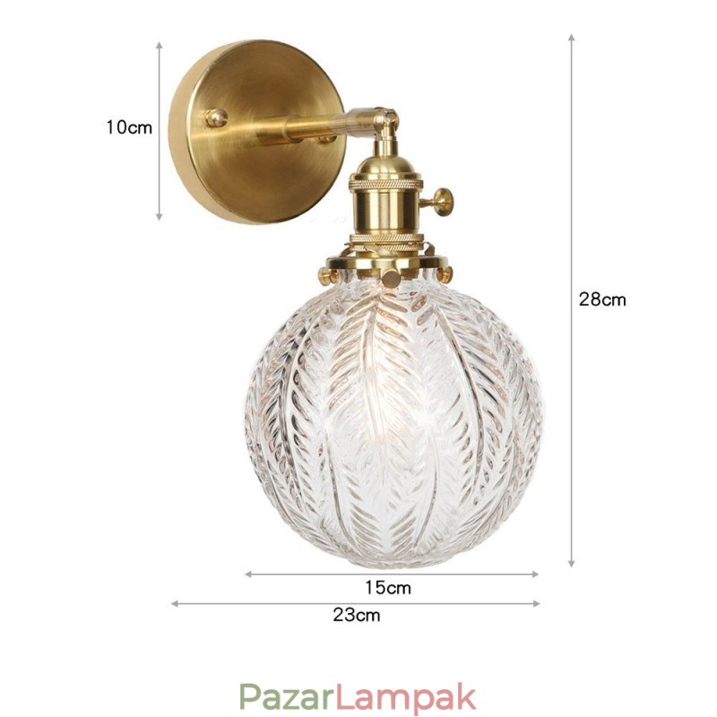 Modern babfali lámpa golyósüveg ernyővel