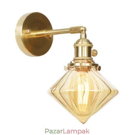 Modern fali lámpa üvegernyővel Modern fali lámpa üvegernyővel