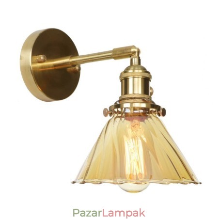 Modern fali lámpa üvegernyővel Modern fali lámpa üvegernyővel