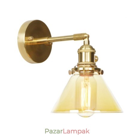 Modern fali lámpa üvegernyővel Modern fali lámpa üvegernyővel