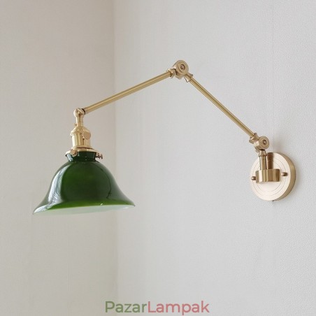 Modern fali lámpa üvegernyővel Modern fali lámpa üvegernyővel