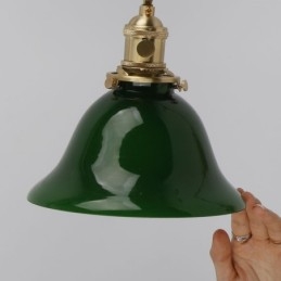 Modern fali lámpa üvegernyővel