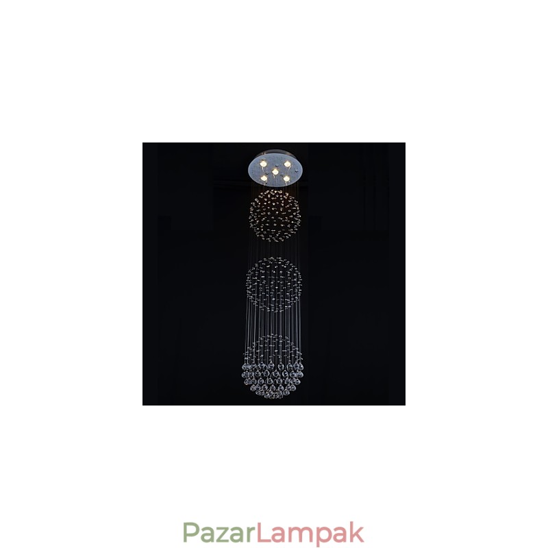 Modern, modern Crystal króm fém süllyesztett tartó