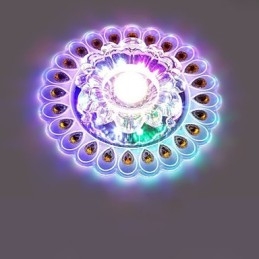 Kristály mennyezeti lámpa spotlámpa SMD 3W kreatív lámpacső fény színes színes kupola fény