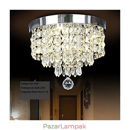 Modern, kortárs kristály fém süllyesztett tartó Modern, kortárs kristály fém süllyesztett tartó