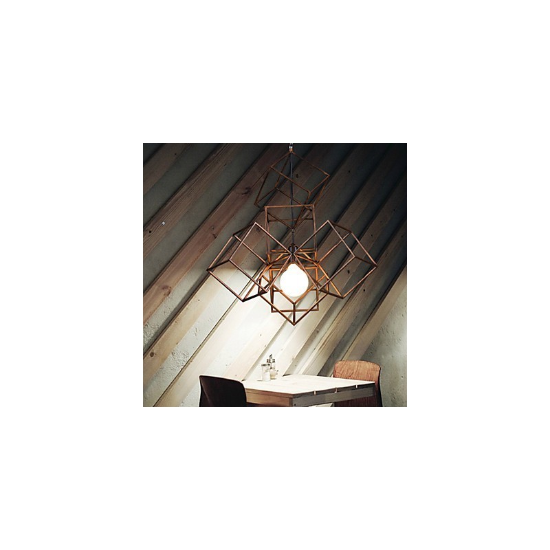 Medál 1 Világos Vintage, minimalista vasfestő csillár